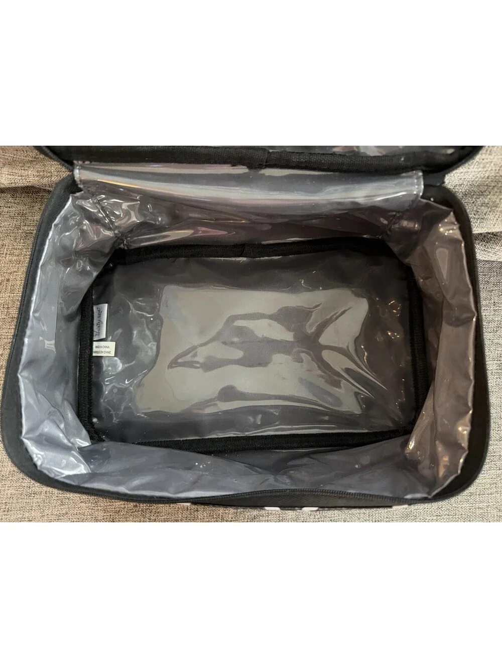 Thirty One Glamour Case In Black Parisian Pop Cosmetics Travel Plastic Lined